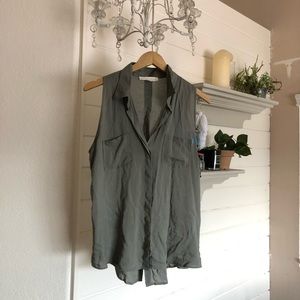 Love stitch button down blouse